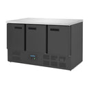 Polar Serie G Dreitüriger Kühltisch Schwarz 400L
