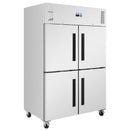 Polar Serie G Aufrecht Doppel-Stalltür Gastro-Kühlschrank 1200L