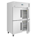 Polar Serie G Aufrecht Doppel-Stalltür Gastro-Kühlschrank 1200L