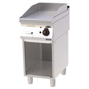 Casselin Snackplatte Chrom gerillt mit Unterbau Gas 40 - Linie 700