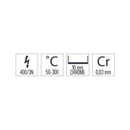 Casselin Snackplatte Chrom gerillt Texturiert 66 - Linie 600
