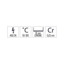 Casselin Snackplatte Chrom gerillt Texturiert 99 - Linie 600