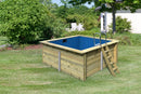 Karibu “Rechteck Pool 1” ca. 3,1x2,8m aus Holz (kesseldruckimprägniert)