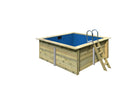 Karibu “Rechteck Pool 1” ca. 3,1x2,8m aus Holz (kesseldruckimprägniert)