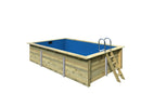 Karibu “Rechteck Pool 3” ca. 3,1x4,9m aus Holz (kesseldruckimprägniert)