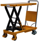 Qteck scissor lift table 500, platform 855 x 500 mm