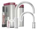 Quooker COMBI+ & CUBE | Nordic Round Twintaps CHR (verchromt glänzend) inkl. Cube-Filter