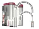 Quooker COMBI+ & CUBE | Nordic Round Twintaps RVS (Voll-Edelstahl) inkl. Cube-Filter