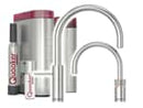 Quooker PRO3 & CUBE | Nordic Round Twintaps RVS (Voll-Edelstahl) inkl. Cube-Filter