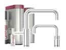 Quooker PRO3 & CUBE | Nordic Square Twintaps CHR (verchromt glänzend) inkl. Cube-Filter