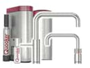 Quooker COMBI+ & CUBE | Nordic Square Twintaps RVS (Voll-Edelstahl) inkl. Cube-Filter