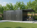 StarLine 2-Raum Metall Gerätehaus Skylight Duo Plus 18,10 m²