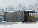 StarLine 2-Raum Metall Gerätehaus Skylight Duo Plus 18,10 m²