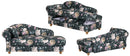 Max Winzer Evelyn Recamiere Armlehne links Flachgewebe Buche nussbaum dunkel lackiert
