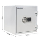 Rottner feuersicherer Dokumententresor S2 Fire Safe 40 Elektronikschloss grau