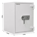 Rottner Wertschutzschrank EN2 Diamant Fire PO65 Doppelbartschloss lichtgrau