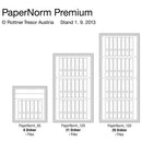 Rottner Papiersicherungsschrank EN0 Paper Norm 120 Doppelbartschloss weiß