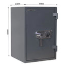 Rottner Wertschutzschrank EN1 Atlas Fire 65 Doppelbartschloss anthrazit