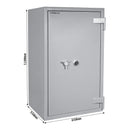Rottner Wertschutzschrank EN3 Pearl 110 Doppelbartschloss grau