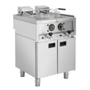 Buffalo 600 Serie freistehende Doppelbehälter-Elektrofritteuse 2x 8Ltr