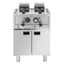 Buffalo 600 Serie freistehende Doppelbehälter-Elektrofritteuse 2x 8Ltr