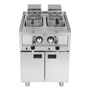 Buffalo 600 Serie freistehende Doppelbehälter-Elektrofritteuse 2x 8Ltr