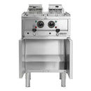 Buffalo 600 Serie freistehende Doppelbehälter-Elektrofritteuse 2x 8Ltr