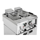 Buffalo 600 Serie freistehende Doppelbehälter-Elektrofritteuse 2x 8Ltr