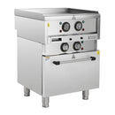 Buffalo 600 Serie freistehende elektrische Grillplatte mit Umluftofen