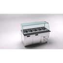 SGS Gastro Saladette / 172 cm - Wooden front / 3 doors / 5 x GN 1/1