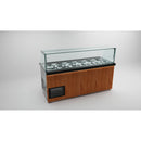 SGS Gastro Saladette / 206 cm - Wooden front / 3 doors / 6 x GN 1/1