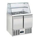 Casselin Saladette mit Glasvitrine 2 Türen GN 1/1