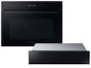 Samsung Set NQ5B4353FDK/U1 Kompakt-Backofen mit Mikrowelle + NL20T8100WK/UR Wärmeschublade Schwarz