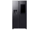 Samsung Family Hub RS90F66BEFEF Side by Side Kühl-Gefrier-Kombination Premium Black Steel