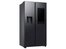 Samsung Family Hub RS90F66BEFEF Side by Side Kühl-Gefrier-Kombination Premium Black Steel