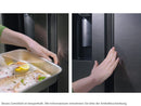 Samsung Family Hub RS90F66BEFEF Side by Side Kühl-Gefrier-Kombination Premium Black Steel