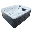 Sanotechnik - OASIS OUTDOOR WHIRLPOOL white marble inkl. Abdeckung und Stiege 208x175x90 cm