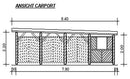 Butenas Carport Modell F2