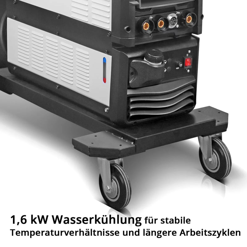 STAHLWERK Schweißgerät MIG MAG 400 Pro Vollausstattung Vollsynergischer, wassergekühlter IGBT Inverter mit 400 A und Puls-Funktion 3-in-1 Kombi-Schweißanlage MIG MAG | MMA | Lift-TIG