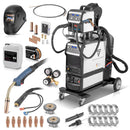 STAHLWERK Industrie-Schweißgerät MIG MAG 350 DP Vollausstattung Vollsynergischer, wassergekühlter IGBT Inverter mit 350 A und Spot-Funktion, MIG MAG Schweißanlage mit Puls | Doppelpuls