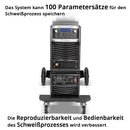 STAHLWERK Industrie-Schweißgerät MIG MAG 350 DP Vollausstattung Vollsynergischer, wassergekühlter IGBT Inverter mit 350 A und Spot-Funktion, MIG MAG Schweißanlage mit Puls | Doppelpuls