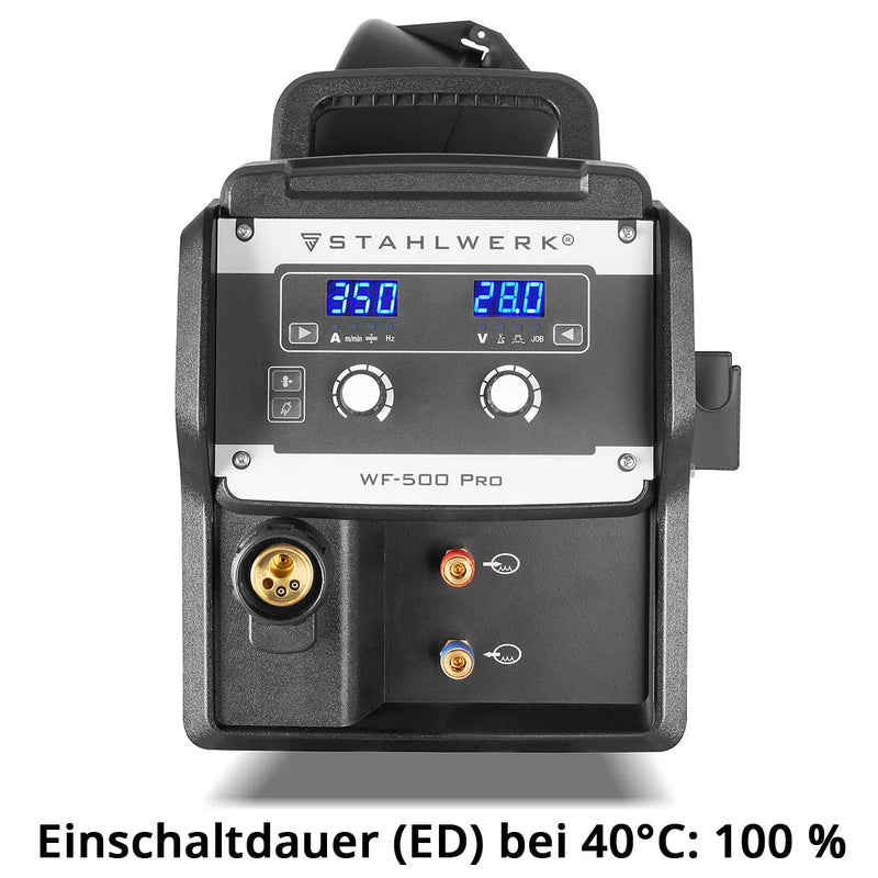 STAHLWERK Industrie-Schweißgerät MIG MAG 350 DP Vollausstattung Vollsynergischer, wassergekühlter IGBT Inverter mit 350 A und Spot-Funktion, MIG MAG Schweißanlage mit Puls | Doppelpuls