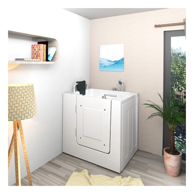 Acqua Vapore Senioren Sitzbadewanne Sitzwanne Badewanne mit Tür S02-A-L 78x100 cm