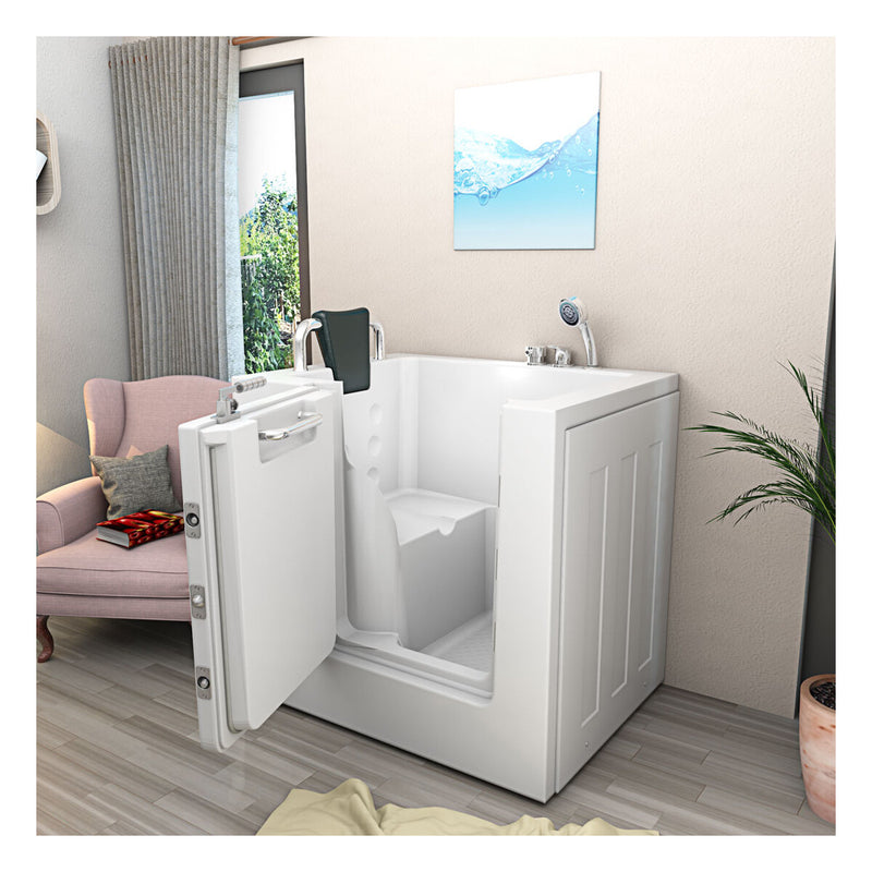 Acqua Vapore Senioren Sitzbadewanne Sitzwanne Badewanne mit Tür S02-B-L 100x78 cm