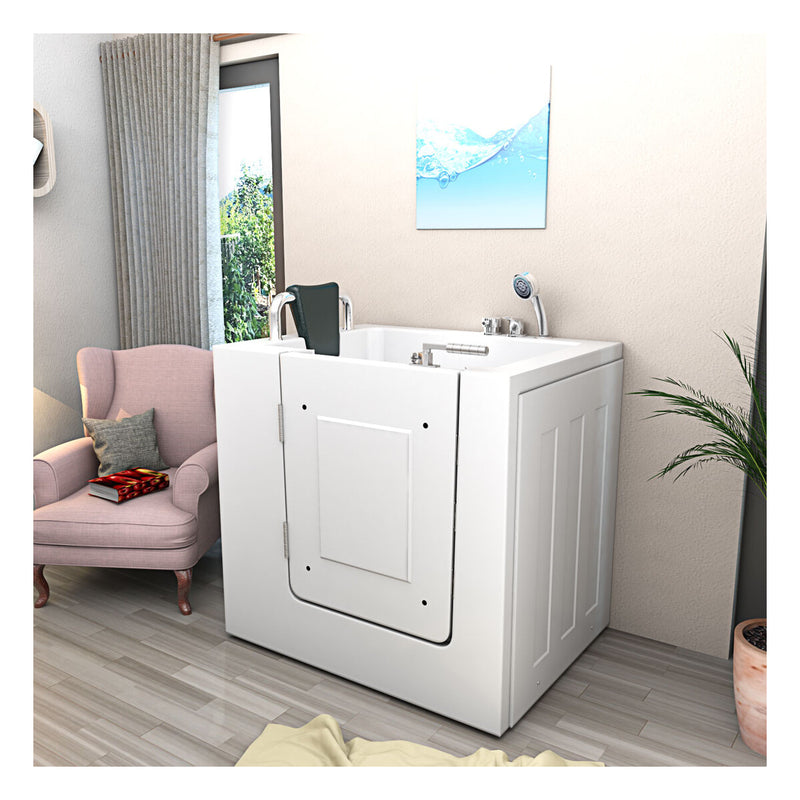 Acqua Vapore Senioren Sitzbadewanne Sitzwanne Badewanne mit Tür S02-B-L 100x78 cm