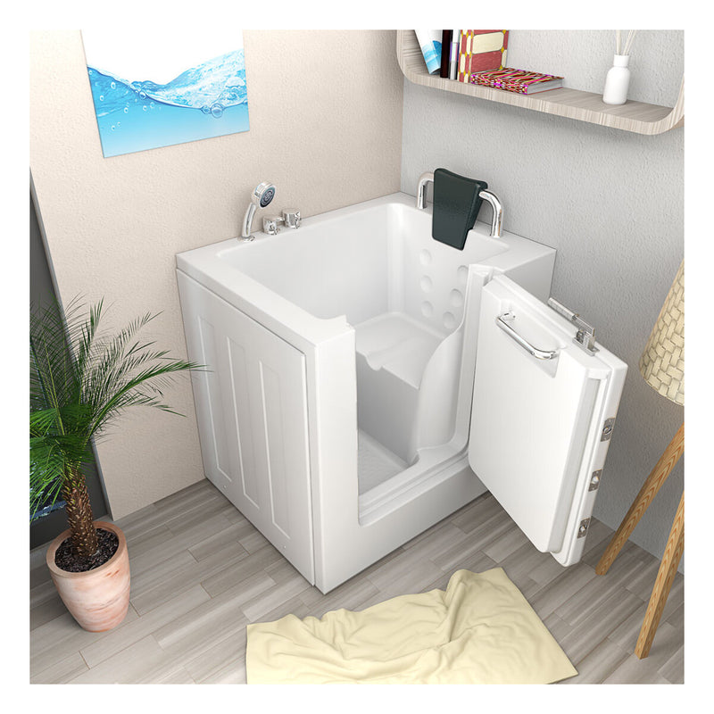 Acqua Vapore Senioren Sitzbadewanne Sitzwanne Badewanne mit Tür S02-C-R 100x78 cm