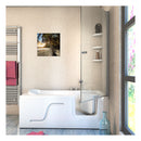 Acqua Vapore Seniorendusche Kombi Duschkabine Whirlpool Seniorenwanne mit Tür S17D-EH-WP-L 150x75x194 cm