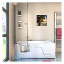 Acqua Vapore Seniorendusche Kombi Duschkabine Whirlpool Seniorenwanne mit Tür S17D-EH-WP-R-ALL 75x150x194 cm