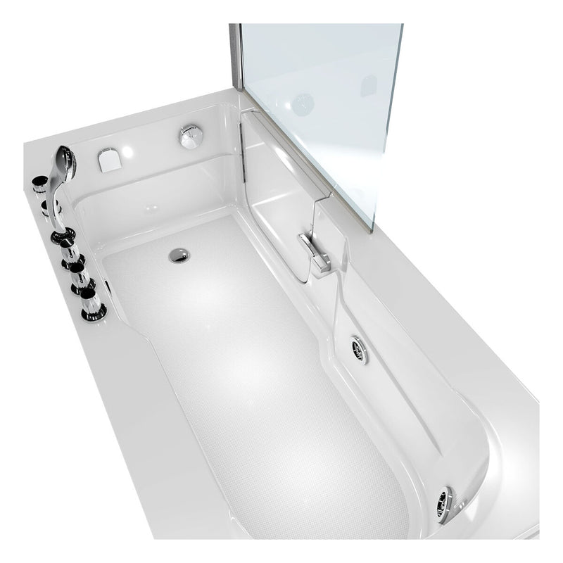 Acqua Vapore Seniorendusche Kombi Duschkabine Whirlpool Seniorenwanne mit Tür S17D-TH-WP-L-EC 150x75 cm