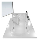 Acqua Vapore Seniorendusche Kombi Duschkabine Whirlpool Seniorenwanne mit Tür S17D-TH-WP-R 75x150 cm